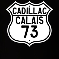 1973 Cadillac Calais Highway Route Sign T Shirt
