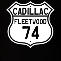1974 Cadillac Fleetwood Highway Route Sign T Shirt