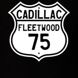 1975 Cadillac Fleetwood Highway Route Sign T Shirt