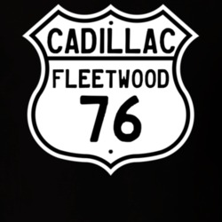 1976 Cadillac Fleetwood Highway Route Sign T Shirt