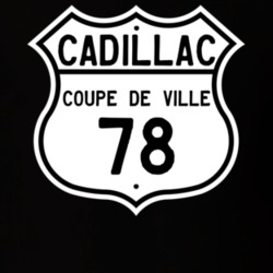 1978 Cadillac Coupe De Ville Highway Route Sign T Shirt