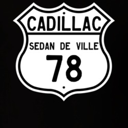 1978 Cadillac Sedan De Ville Highway Route Sign T Shirt