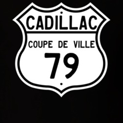 1979 Cadillac Coupe De Ville Highway Route Sign T Shirt
