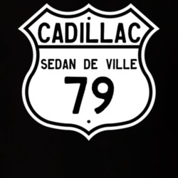 1979 Cadillac Sedan De Ville Highway Route Sign T Shirt