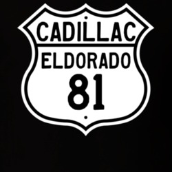 1981 Cadillac Eldorado Highway Route Sign T Shirt