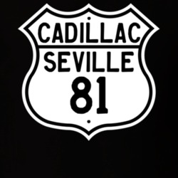 1981 Cadillac Seville Highway Route Sign T Shirt