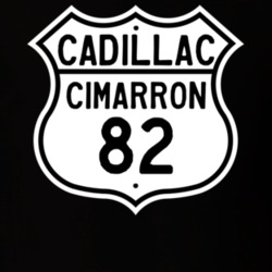 1982 Cadillac Cimarron Highway Route Sign T Shirt