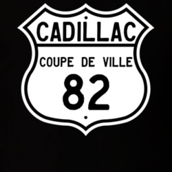 1982 Cadillac Coupe De Ville Highway Route Sign T Shirt