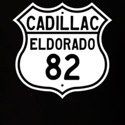 1982 Cadillac Eldorado Highway Route Sign T Shirt