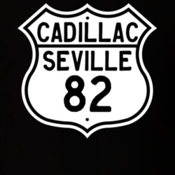1982 Cadillac Seville Highway Route Sign T Shirt