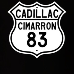 1983 Cadillac Cimarron Highway Route Sign T Shirt