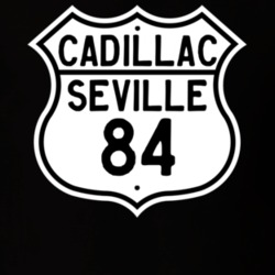 1984 Cadillac Seville Highway Route Sign T Shirt