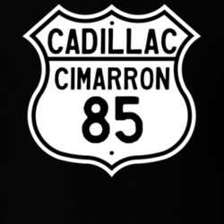 1985 Cadillac Cimarron Highway Route Sign T Shirt