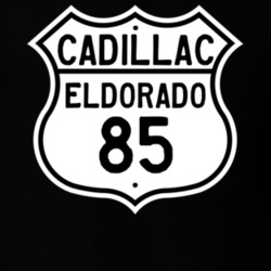 1985 Cadillac Eldorado Highway Route Sign T Shirt