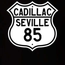 1985 Cadillac Seville Highway Route Sign T Shirt