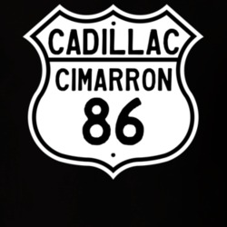 1986 Cadillac Cimarron Highway Route Sign T Shirt