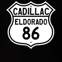 1986 Cadillac Eldorado Highway Route Sign T Shirt