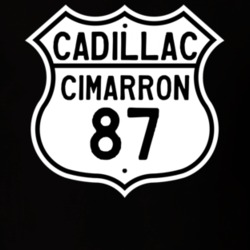 1987 Cadillac Cimarron Highway Route Sign T Shirt