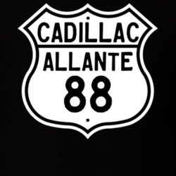 1988 Cadillac Allante Highway Route Sign T Shirt