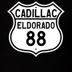 1988 Cadillac Eldorado Highway Route Sign T Shirt
