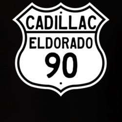 1990 Cadillac Eldorado Highway Route Sign T Shirt