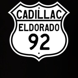 1992 Cadillac Eldorado Highway Route Sign T Shirt