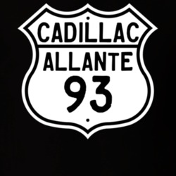 1993 Cadillac Allante Highway Route Sign T Shirt