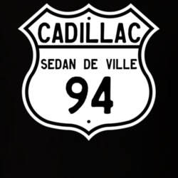 1994 Cadillac Sedan De Ville Highway Route Sign T Shirt