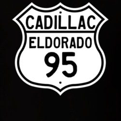 1995 Cadillac Eldorado Highway Route Sign T Shirt