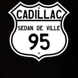 1995 Cadillac Sedan De Ville Highway Route Sign T Shirt