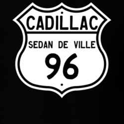 1996 Cadillac Sedan De Ville Highway Route Sign T Shirt