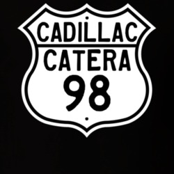 1998 Cadillac Catera Highway Route Sign T Shirt