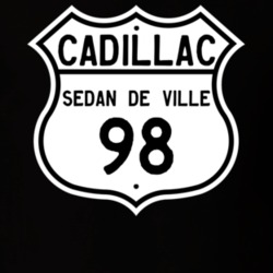 1998 Cadillac Sedan De Ville Highway Route Sign T Shirt