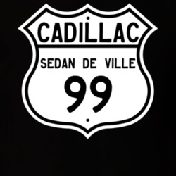 1999 Cadillac Sedan De Ville Highway Route Sign T Shirt