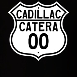 2000 Cadillac Catera Highway Route Sign T Shirt