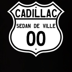 2000 Cadillac Sedan De Ville Highway Route Sign T Shirt