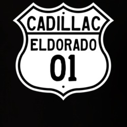 2001 Cadillac Eldorado Highway Route Sign T Shirt