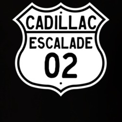 2002 Cadillac Escalade Highway Route Sign T Shirt