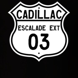 2003 Cadillac Escalade EXT Highway Route Sign T Shirt