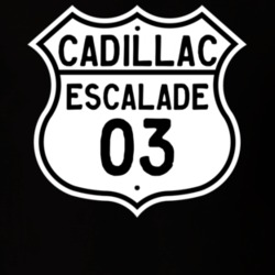 2003 Cadillac Escalade Highway Route Sign T Shirt
