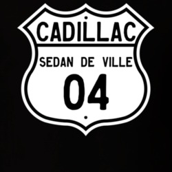 2004 Cadillac Sedan De Ville Highway Route Sign T Shirt