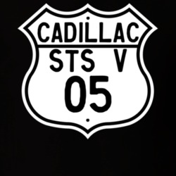 2005 Cadillac STS V Highway Route Sign T Shirt