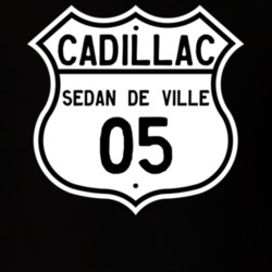 2005 Cadillac Sedan De Ville Highway Route Sign T Shirt