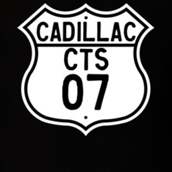 2007 Cadillac CTS Highway Route Sign T Shirt