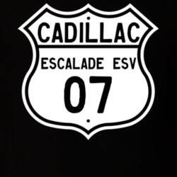 2007 Cadillac Escalade ESV Highway Route Sign T Shirt