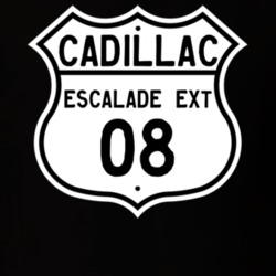 2008 Cadillac Escalade EXT Highway Route Sign T Shirt