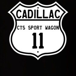 2011 Cadillac CTS Sport Wagon Highway Route Sign T Shirt