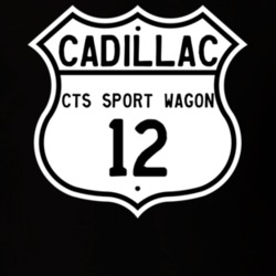 2012 Cadillac CTS Sport Wagon Highway Route Sign T Shirt
