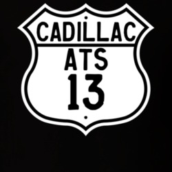2013 Cadillac ATS Highway Route Sign T Shirt