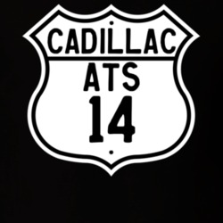 2014 Cadillac ATS Highway Route Sign T Shirt